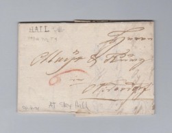 Heimat Österreich Steyr HALL 1821-04-26 Vorphila Brief Nach Linz - ...-1850 Voorfilatelie