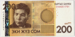 Billet, KYRGYZSTAN, 200 Som, 2010, KM:27A, SPL - Kirgisistan