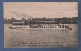 FLANDRE ORIENTALE TEMSE - CP ANIMEE EXCURSIONS SUR L´ESCAUT PAR STEAMERS WILFORD ENTRE TAMISE ET ANVERS - Temse