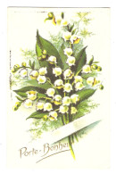 CPA FANTAISIE 1er MAI PORTE BONHEUR MUGUET - ÉDITIONS JDA N° 744 - 2 SCANS - - Paddestoelen