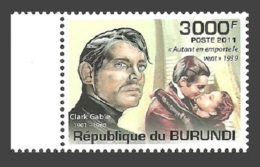 BURUNDI 2011 FILMS FILMSTARS VIVIEN LEIGH CLARKE GABLE GONE WITH THE WIND MNH - Nuovi