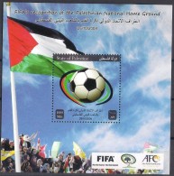 STATE OF PALESTINE 2013 PALESTINIAN FIFA FOOTBALL SOCCER NEW CURRENCY MILLS NEW HISTORY STADIUM FLAGS AFC - Palestina