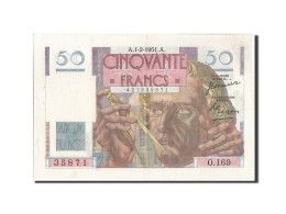 Billet, France, 50 Francs, 50 F 1946-1951 ''Le Verrier'', 1951, 1951-02-01, SUP - 50 F 1940-1942 ''Jacques Coeur''