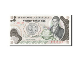 Billet, Colombie, 20 Pesos Oro, 1966-1968, 1982-01-01, KM:409d, NEUF - Colombie