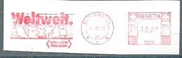 Freistempel  "Indermühle Reisebüro - Weltweit, Zurzach"        1982 - Frankiermaschinen (FraMA)