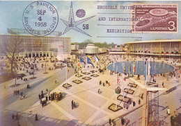 D25487 CARTE MAXIMUM CARD 1958 USA - WORLD EXPO BRUSSELS CP ORIGINAL - 1958 – Brussel (België)
