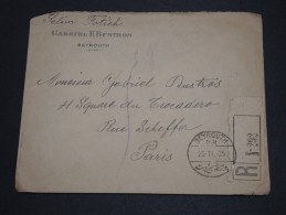 FRANCE / GRAND LIBAN - Enveloppe En Recommandé Pour Paris En 1925 , Affranchissement Au Verso - A Voir - L 1980 - Cartas & Documentos