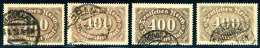 Gest. 400 Mk., Alle Vier Farben, Tadellos Gestplt., Sign. Infla.Katalogpreis: 600,- (Michel: 222a/d) - Other & Unclassified