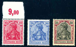 10, 20 Und 50 Pfg., Tadellos Postfrisch.Katalogpreis: 560,- (Michel: 71,72a,76) - Other & Unclassified