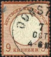 Gest. 9 Kr., Sauber Gestplt. Prachtstück, Sign. Sommer BPP.Katalogpreis: 550,- (Michel: 27a) - Other & Unclassified