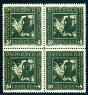 Nibelungen 20 G. Breites Format, Viererblock, Tadellos Postfrisch. Oberes Paar Natürliche... - Otros & Sin Clasificación