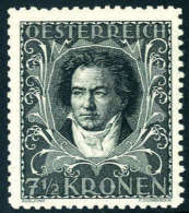 1922, ½ K. Beethoven, Linienzähnung 11½, Postfrisch.Katalogpreis: 400.- (Michel:... - Other & Unclassified