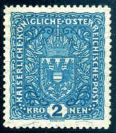 * 1917, 2 Kr. Mit Linienzähnung 11½ (winz. Falzspur), Befund Ferchenbauer.Katalogpreis:... - Other & Unclassified