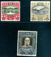 * 1910, 2-10 Kr., 2 & 5 Kr. Haftstellen, 10 Kr. Postfrisch.Katalogpreis: 770.- (Michel: 175/177) - Other & Unclassified