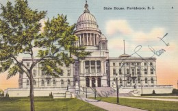 Rhode Island Governor Dennis Roberts Autograph, State Capitol In Providence RI, Politician C1950s Vintage Postcard - Providence