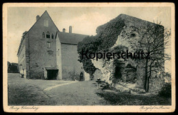 ALTE POSTKARTE BURG EBERNBURG BURGHOF MIT RUINE Castle Chateau Ansichtskarte Postcard Cpa AK - Bad Muenster A. Stein - Ebernburg