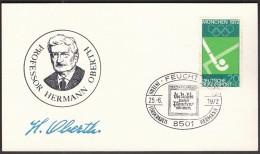 Germany Feucht 1972 / Hermann Oberth / German Physicist - Other & Unclassified