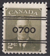 285 Canada Re Giorgio VI Precancelled Preobliterato "0700" - Precancels