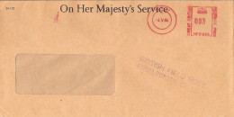 POSTE MILITAIRE BRITISCHE FELDPOST FIELD POST GRANDE BRETAGNE ALLEMAGNE DEUTSCHLAND GERMANY 1984 - Postmark Collection