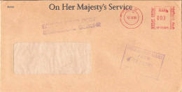 POSTE MILITAIRE BRITISCHE FELDPOST FIELD POST GRANDE BRETAGNE ALLEMAGNE DEUTSCHLAND GERMANY 1985 POLICE ADVISORY BRANCH - Postmark Collection