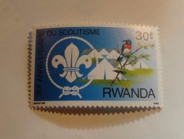 Rwanda-1983  75  Anniversaire Du Scoutisme-en ** - Oblitérés