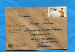 MARCOPHILIE-Roumanie-Lettre REC >Françe-cad-  1966-2-stamps -sports-tir Au Pistolet+fleur - Poststempel (Marcophilie)