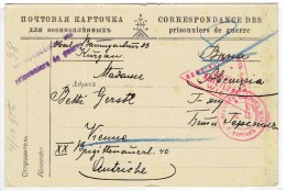 Correspondance Des Prisonniers De Guerre Russie KURGAN Vienne 1916 (1125) - Cartas & Documentos