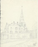 Dessin D´amateur/Crayon/L RACLET/Non Encadré/Eglise / Sartrouville/1964   GRAV149 - Otros & Sin Clasificación