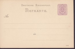 Germany Deutsche Reichspost Postal Stationery Ganzsache Entier 5 Pf. (Druckdatum 11 83) Unused - Briefkaarten