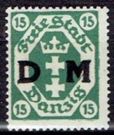 GERMANY # DANZIG OFFICIAL FROM 1921 - Service