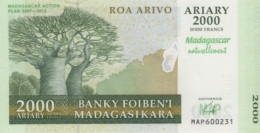 (B0048) MADAGASCAR, 2007. 2000 Ariary. Commemorative Issue. P-93. UNC - Madagaskar