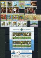 1990 San Marino Annata Completa Nuova 23 V. + 1 Fog. + 1 Libr. - Años Completos