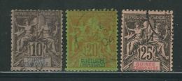 GUINEE N° 5, 7 & 8 Obl. - Used Stamps