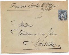 CTN35/1 - ALGER A  MARSEILLE 8/5/1889 - Maritieme Post