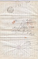 CTN35/1 - LAC NEW YORK / PARIS 17/10/1857 - Poste Maritime