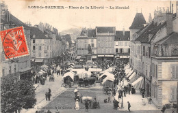 39-LONS-LE-SAUMIER-LES-BAINS- PLACE DE LA LIBERTE , LE MARCHE - Lons Le Saunier