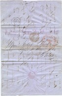 CTN35/1 - LAC NEW YORK / PARIS  8/12/1857 - Poste Maritime