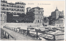 SASSNITZ Auf Rügen An Der Strandpromenade Ruderboote TOP-Erhaltung Ungelaufen - Sassnitz