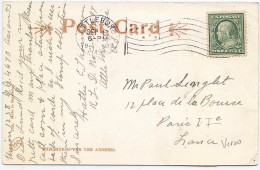 CTN35/1 -  ATTLEBO /  PARIS SEPTEMBRE 1910 - Maritime Post