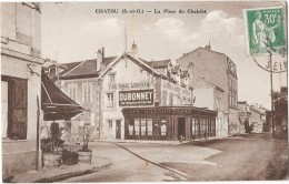 CHATOU (78) La Place Du Chatelet Commerces - Chatou