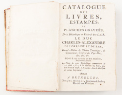 Joseph ERMENS - Catalogue Des Livres, Estampes, Et Planches Gravées, De La Bibliothèque Du Palais De Feue - Non Classificati