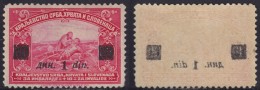 4672. Yugoslavia Kingdom SHS 1922 Definitive, Error - Abklach, MNH (**) - Non Dentelés, épreuves & Variétés
