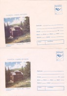 #BV2542   COVER STATIONERY,  CARANSEBES, MUNTELE MIC, IMAGE IS OVERPLACED, ERROR Code.045/92  ROMANIA. - Plaatfouten En Curiosa