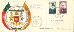 South Africa Registered FDC 21-10-1955 Complete Set PRETORIA Centenary With Very Nice Cachet And Address - FDC