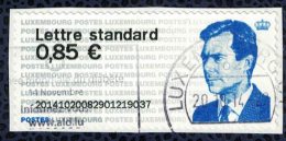 Luxembourg Vignette Oblitérée Grand Duc Henri Sur Fragment SU - Postage Labels