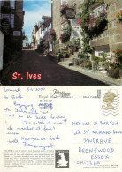 Street Scene, St Ives, Cornwall, England Postcard Posted 2000 Stamp - St.Ives