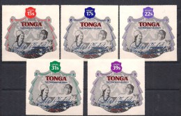 Tonga 1977 Silver Jubilee, 25 Years Reign Of Queen Elizabeth II.  Airmail Stamps Mi  604-608  MNH(**) - Tonga (1970-...)