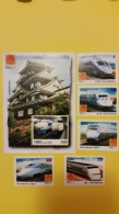 Serie Completa Expo Filatelica Japon 2001 - Trenes Japoneses Incluye Hoja Filatelica - Collections, Lots & Séries