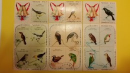 Serie Completa NAVIDAD 1970 CUBA AVES - CHRISTMAS BIRDS - Collections, Lots & Séries