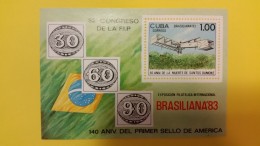 HOJA FILATELICA 52 CONGRESO FIP 1983 - BRASILIANA 83 - Collections, Lots & Series